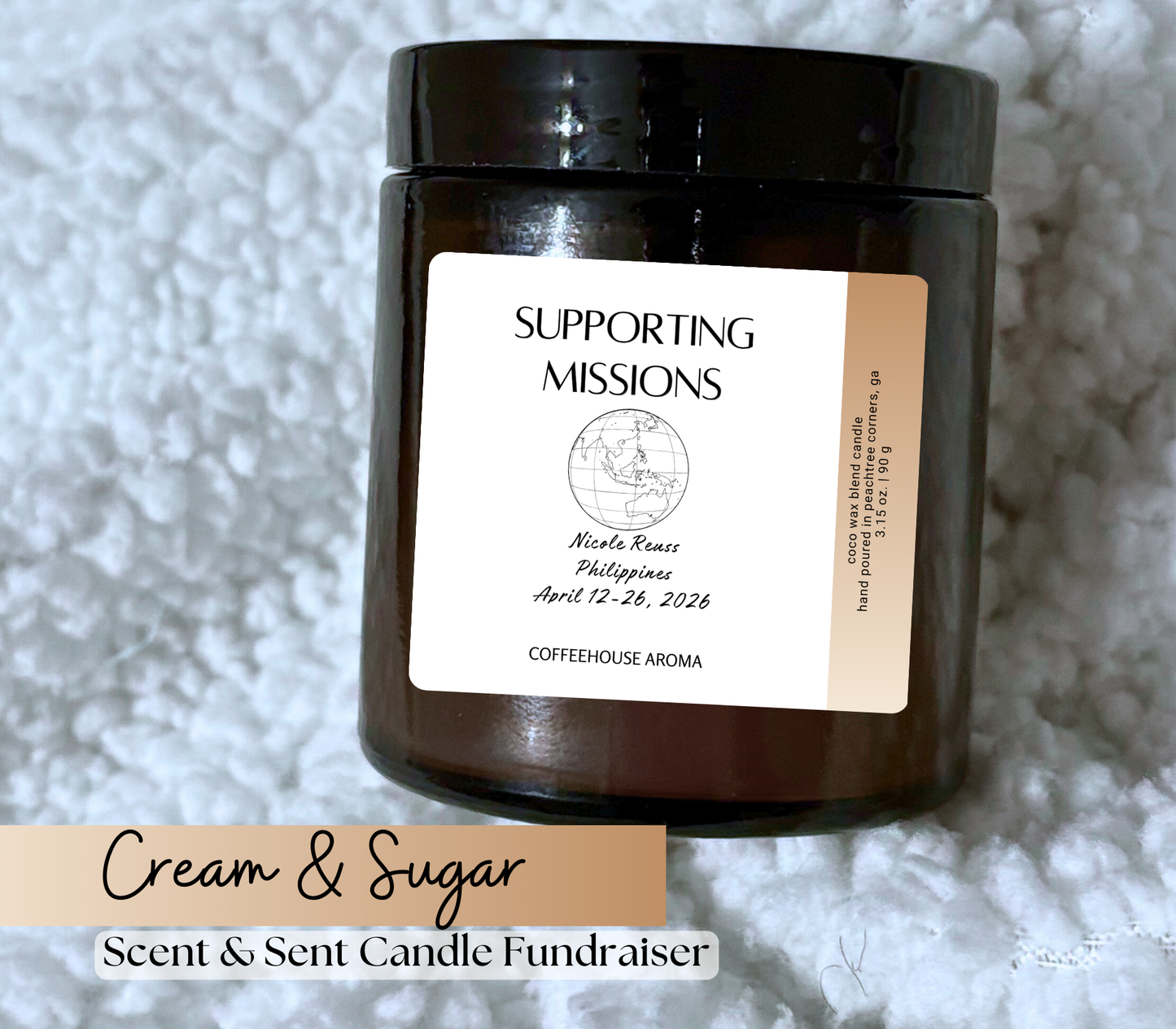 Scent & Sent Fundraiser Candles: Nicole Reuss | Philippines Mission Trip