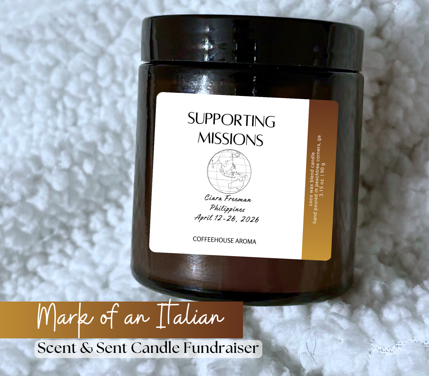 Scent & Sent Fundraiser Candles: Ciara Freeman | Philippines Mission Trip