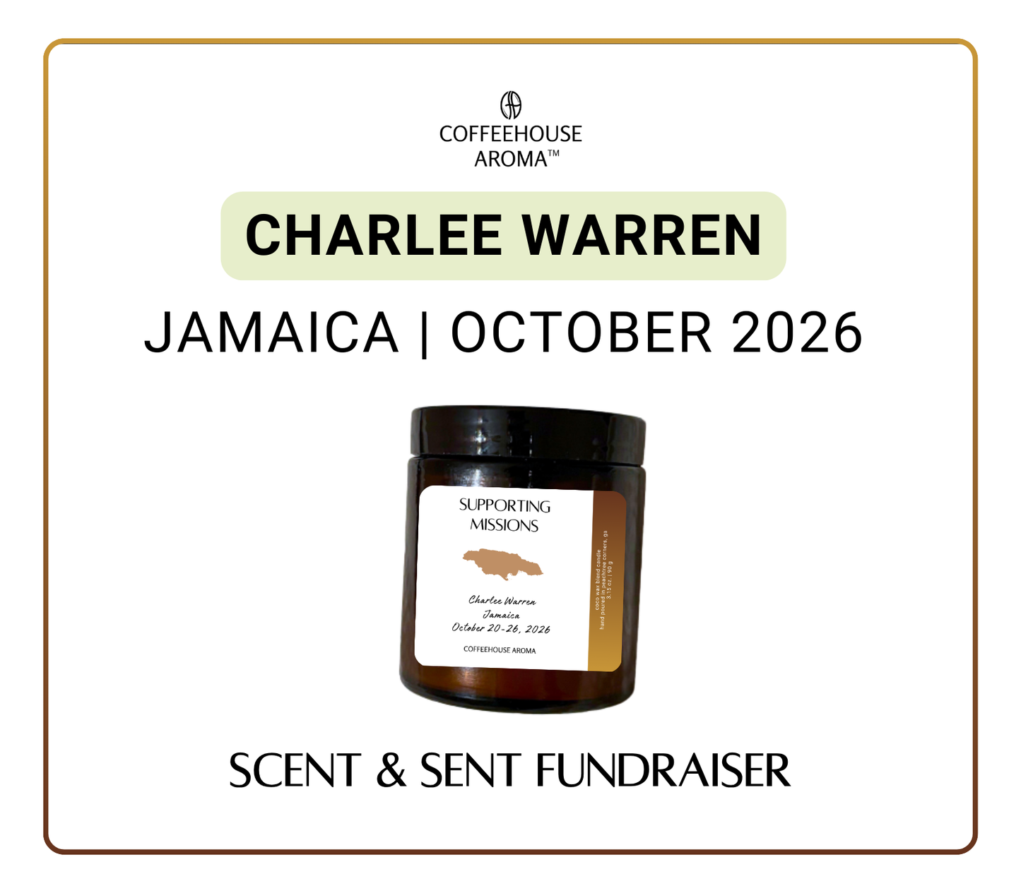 Scent & Sent Fundraiser: Charlee Warren | Jamaica Mission Trip